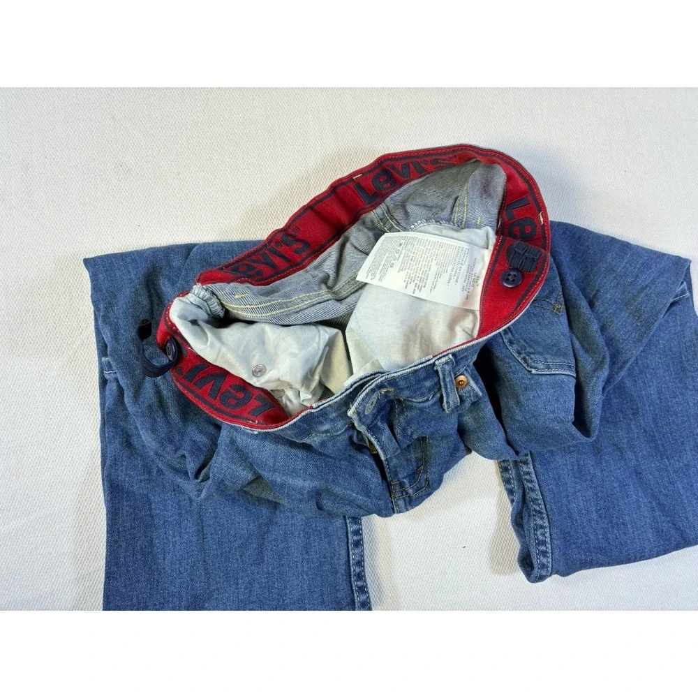 Levi's 514 Straight Leg‎ Boys Jeans Size 18 REG W29 L31 Adjustable Waist Blue